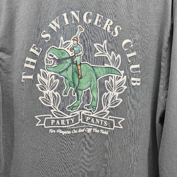 Party Pants SWINGERS REX LONG SLEEVE T-SHIRT - WASHED BLACK - Picture 5 of 6